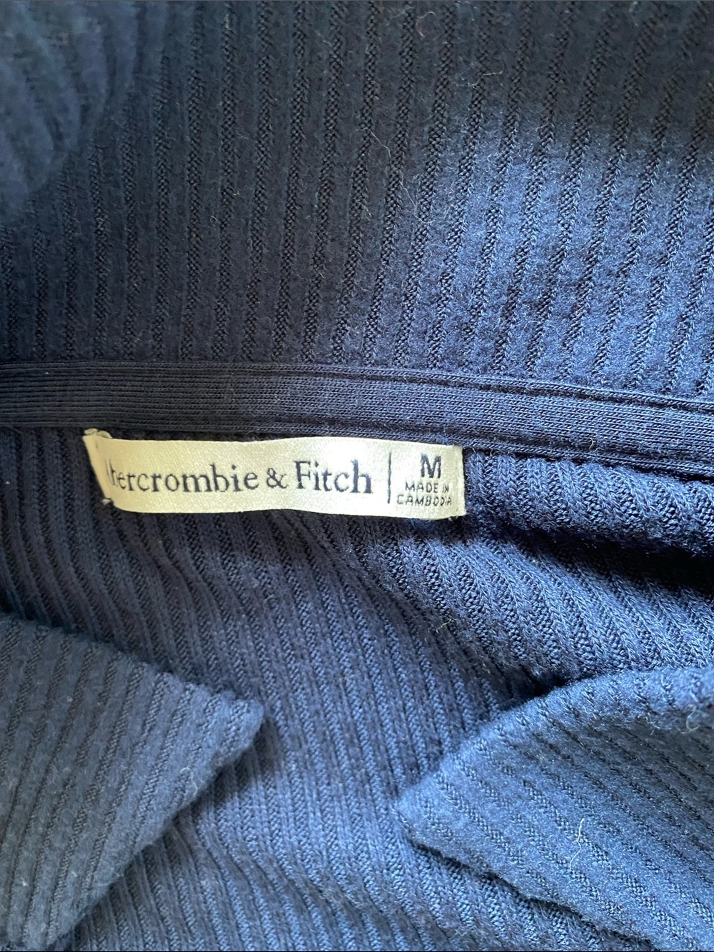 Abercrombie & Fitch Navy Ribbed Lounge Set - Picture 2 of 2
